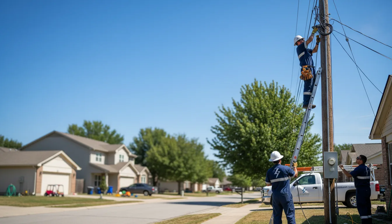 Residential electrician providing installation services in Cutler, CA